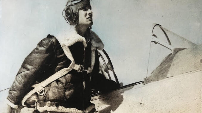 Colonel Johnson as a young pilot (1)